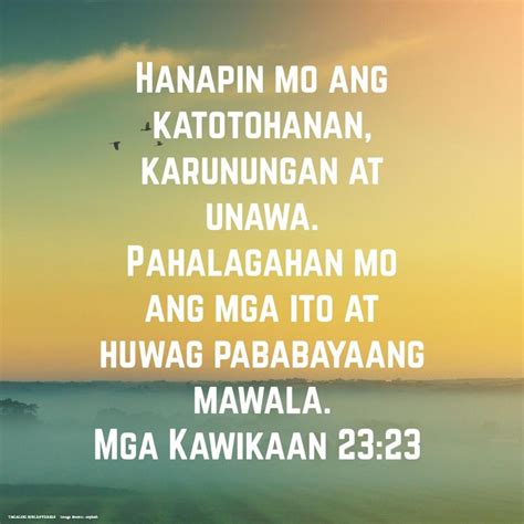 mga kawikaan in english bible|Kawikaan 23 .